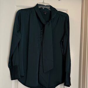 Ann Taylor Dark Green Blouse